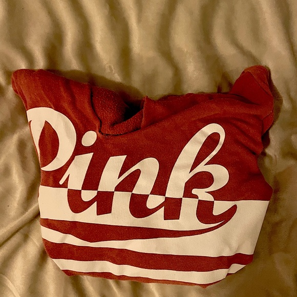 PINK sweat shirt crop hoodie💓 - Picture 2 of 3